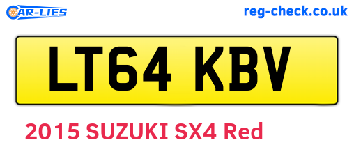 LT64KBV are the vehicle registration plates.
