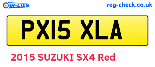 PX15XLA are the vehicle registration plates.