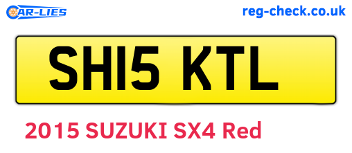 SH15KTL are the vehicle registration plates.