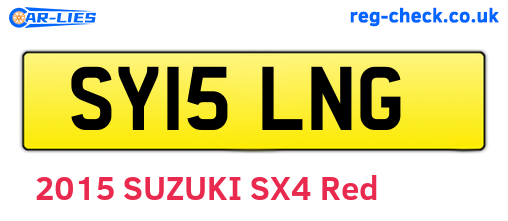 SY15LNG are the vehicle registration plates.