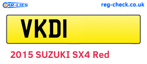 VKD1 are the vehicle registration plates.