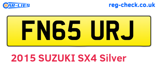 FN65URJ are the vehicle registration plates.