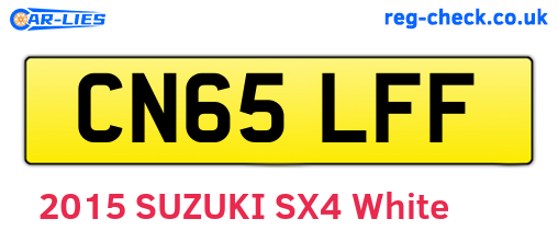 CN65LFF are the vehicle registration plates.