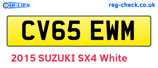 CV65EWM are the vehicle registration plates.