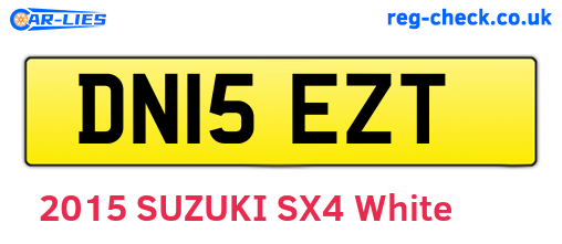 DN15EZT are the vehicle registration plates.