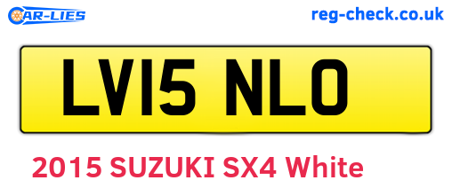 LV15NLO are the vehicle registration plates.