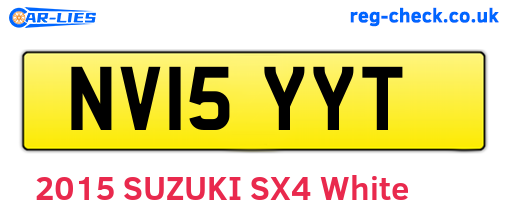 NV15YYT are the vehicle registration plates.