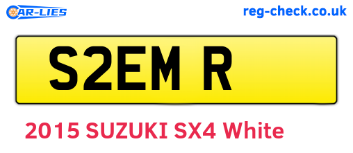 S2EMR are the vehicle registration plates.