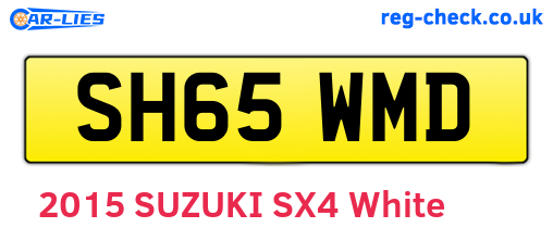 SH65WMD are the vehicle registration plates.
