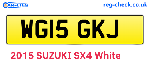WG15GKJ are the vehicle registration plates.
