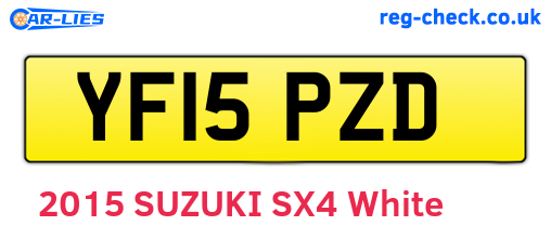YF15PZD are the vehicle registration plates.