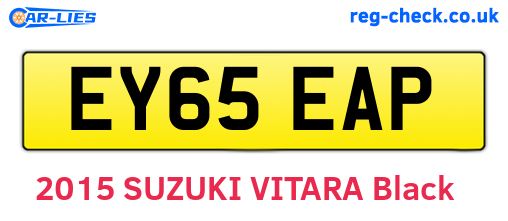 EY65EAP are the vehicle registration plates.