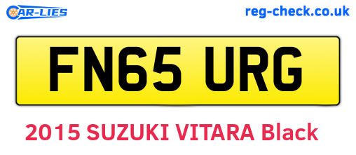 FN65URG are the vehicle registration plates.