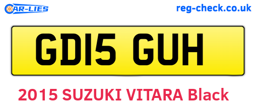 GD15GUH are the vehicle registration plates.