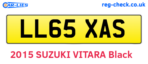 LL65XAS are the vehicle registration plates.