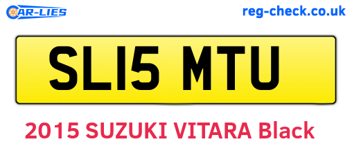 SL15MTU are the vehicle registration plates.