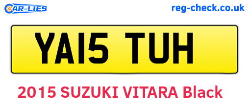 YA15TUH are the vehicle registration plates.