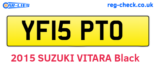 YF15PTO are the vehicle registration plates.