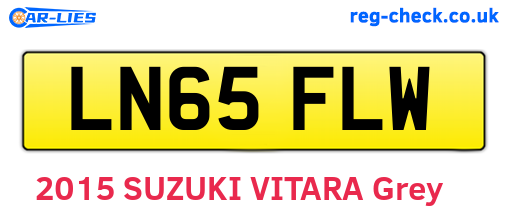 LN65FLW are the vehicle registration plates.