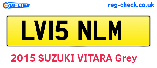 LV15NLM are the vehicle registration plates.