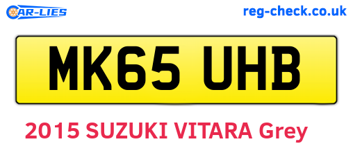 MK65UHB are the vehicle registration plates.