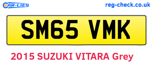 SM65VMK are the vehicle registration plates.