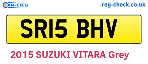 SR15BHV are the vehicle registration plates.