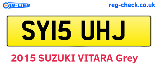 SY15UHJ are the vehicle registration plates.