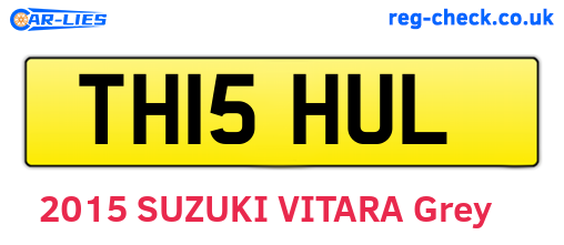 TH15HUL are the vehicle registration plates.