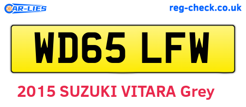 WD65LFW are the vehicle registration plates.