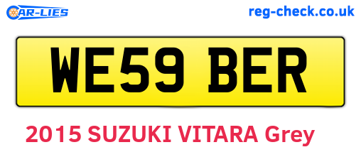 WE59BER are the vehicle registration plates.