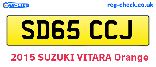 SD65CCJ are the vehicle registration plates.