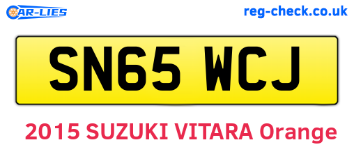 SN65WCJ are the vehicle registration plates.
