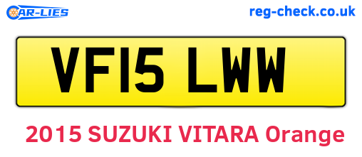 VF15LWW are the vehicle registration plates.