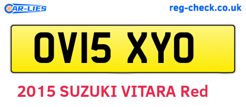 OV15XYO are the vehicle registration plates.