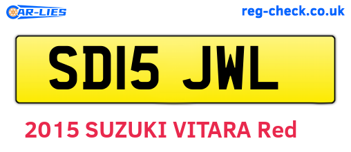 SD15JWL are the vehicle registration plates.