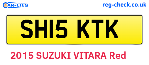 SH15KTK are the vehicle registration plates.