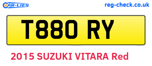 T88ORY are the vehicle registration plates.