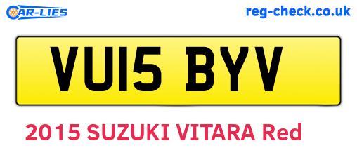 VU15BYV are the vehicle registration plates.