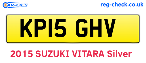 KP15GHV are the vehicle registration plates.