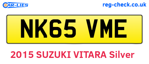 NK65VME are the vehicle registration plates.