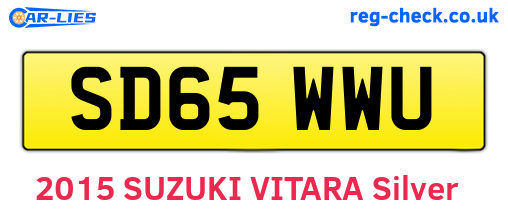 SD65WWU are the vehicle registration plates.