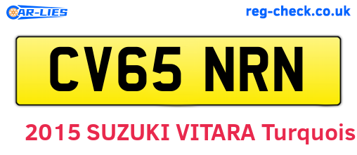 CV65NRN are the vehicle registration plates.
