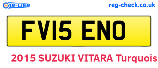 FV15ENO are the vehicle registration plates.