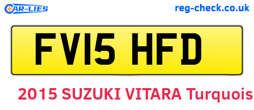 FV15HFD are the vehicle registration plates.
