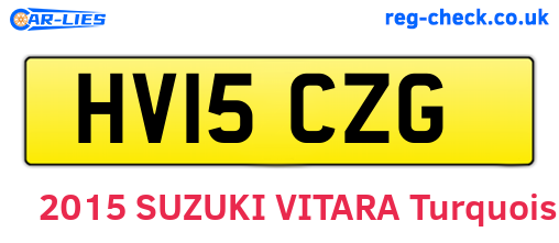 HV15CZG are the vehicle registration plates.