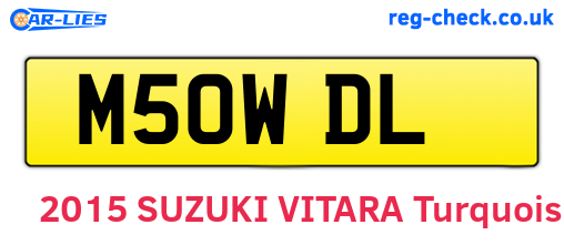 M50WDL are the vehicle registration plates.
