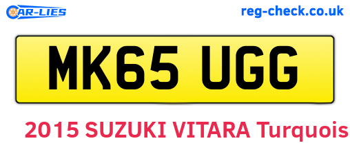 MK65UGG are the vehicle registration plates.