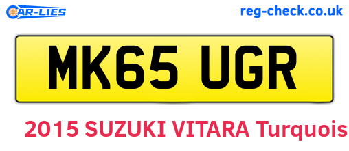 MK65UGR are the vehicle registration plates.