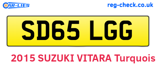 SD65LGG are the vehicle registration plates.